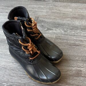 Sperry Black and Tan Winter Boots